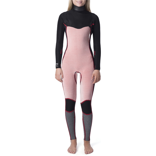 2020 Rip Curl Kvinders Dawn Patrol 5/3mm Chest Zip Våtdrakt Sort Wsm9as